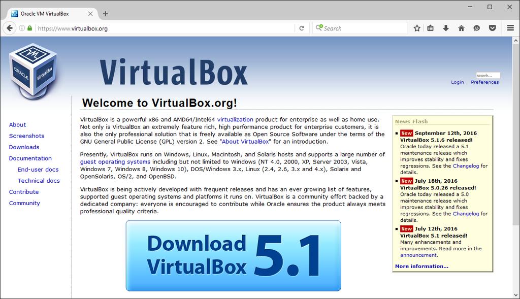 Installing Oracle VirtualBox on Windows 10 and Creating a Starter Boot Disk for a Custom Operating System David J.