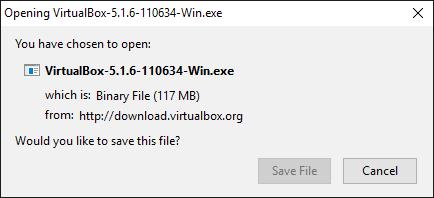 VirtualBox-5.1.6-110634-Win.exe to start the installation process.