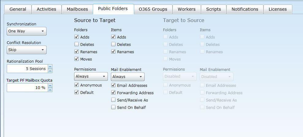 Settings Public Folders Tab To view or edit Configuration Settings (any tab): From the Admin Portal main toolbar, click Settings to open the Configuration Settings screen.