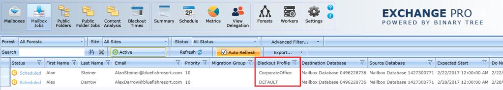 the rightclick menu. Manually suspended migrations ignore blackout periods if they are manually resumed, and will begin migrating immediately.