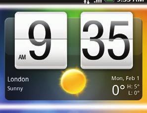 You can tap the weather image on this widget to open the Weather application and check for more