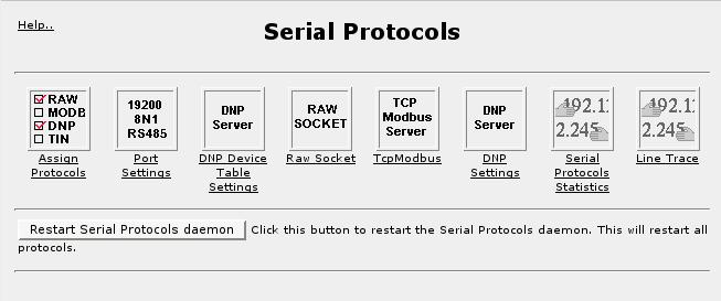 24. Configuring Serial Protocols When a message with an unknown DNP source address is received on a local serial port, the DNP source address and serial port number are entered into the Device