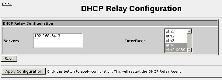 28. DHCP Relay 28. DHCP Relay 28.1. Introduction This chapter familiarizes the user with the use and configuration of RuggedRouter's DHCP Relay feature. 28.1.1. DHCP Relay Fundamentals RuggedRouter can be configured to act as a DHCP Relay Agent.