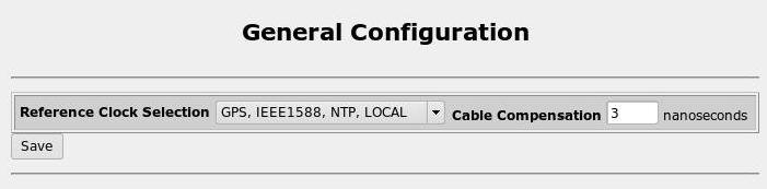 13-1.20) 32.2. IRIGB/IEEE1588 Configuration 32.2.1. IRIGB/IEEE1588 Main Menu Figure 32.1. IRIGB/1588 Main Menu This menu allows you to configure IRIGB and IEEE1588, display its current status and review historical changes.