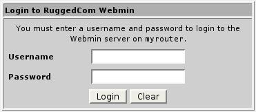 1. Setting Up And Administering The Router Figure 1.12. Signing On To The Router With A Web Browser 1.4.2. SSL Certificate Warnings Your browser may complain about the SSL certificate that Webmin issues.