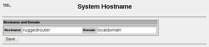 4. Configuring The System If you have multiple jobs, the arrows in the Move column will alter the order in which they are presented. 4.6. System Hostname Figure 4.9.