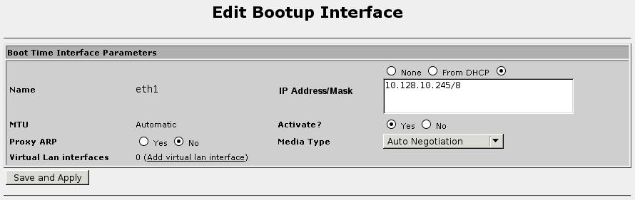 Please note that IPv6 address fe80::20a:dcff:fe0a:1540/64 in this example is the automatically assigned link-local IPv6 address.