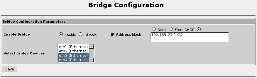6. Configuring Ethernet Interfaces This menu allows you to make permanent changes to interfaces and to immediately apply those changes if desired.