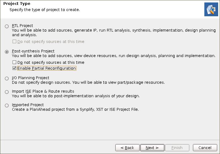 Step 2: Creating a Project Step 2: Creating a Project To create a new project: 1. Open the PlanAhead tool. In Windows, select Start > All Programs > Xilinx Design Tools > Xilinx ISE Design Suite 14.