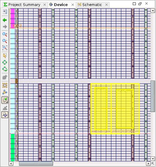 Step 6: Floorplanning Reconfigurable Partitions 4. Click OK. 5. Review the floorplan and make any necessary adjustments.