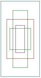 Box 1: 9 x 13 Weight : 0.002697 Error=0.200619 A visual layout for 7x5 and 13x25 filter sizes, using N=5 is shown in figure 5. Mw Mh Sw Sh Direct conv. Stacked conv. Gain 17 27 400 300 9.797 1.859 5.