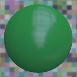 All spheres shown here have the same surface reflectance properties.