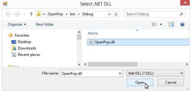 5. Classes in the DLL are displayed.