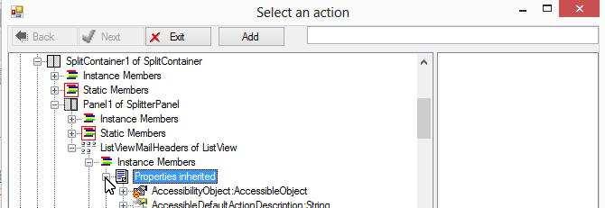 Create actions to remove list view items,