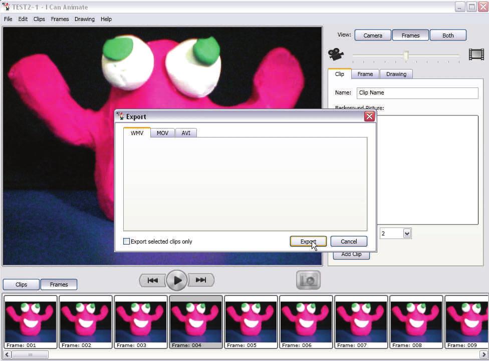 Export an I Can Animate Project For Windows Movie Maker I Can Animate works much the same on the Mac as it does in the Windows version, so you can follow the Mac
