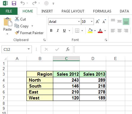 Excel 2013 Advanced Page 72 Within the first workbook, select the data range B3:D7.