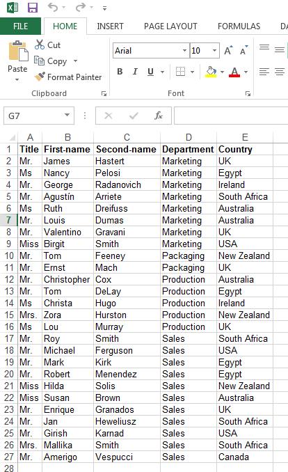 Excel 2013 Advanced Page 87 Sorting, Filtering & Totalling data within Excel 2013 Sorting data by multiple columns at the same time Open a file called Sorting Data.