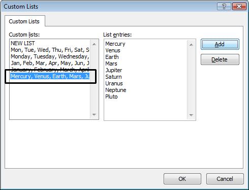 Excel 2013 Advanced Page 99 Click on the OK button to close the Custom List dialog box. The Sort dialog box will now look like this.