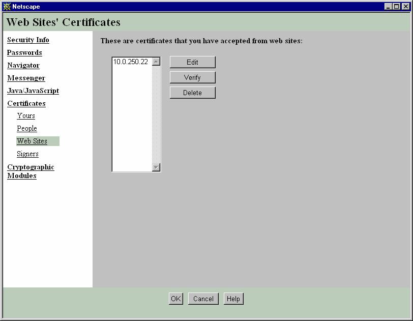 APPENDIX C: CERTIFICATES 109 Remove an Accepted Certificate Removing a previously accepted certificate from a Dominion SX unit uses the same process whether removing a Raritan default certificate or