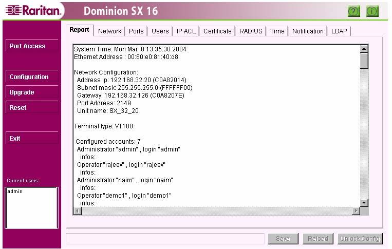 32 DOMINION SX INSTALLATION AND OPERATIONS MANUAL Dominion SX Management Some advanced features are configured through a command line interface (CLI) using SSH (and Telnet, if enabled).
