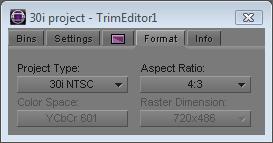 Mixig Frame Sizes ad Aspect Ratios Whe you chage a format settig, for example, the aspect ratio for a SD project, all clips curretly edited i a sequece immediately adapt to the ew format.