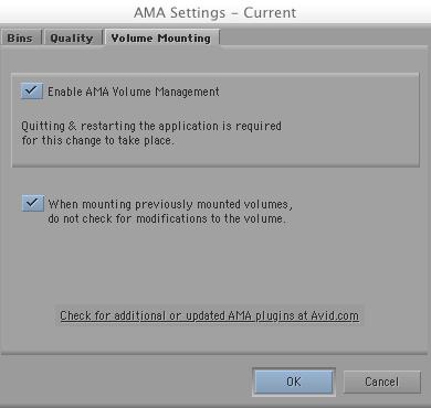 3. Click the Volume Moutig tab. 4. Select Eable AMA Volume Maagemet. By default, this optio is selected.