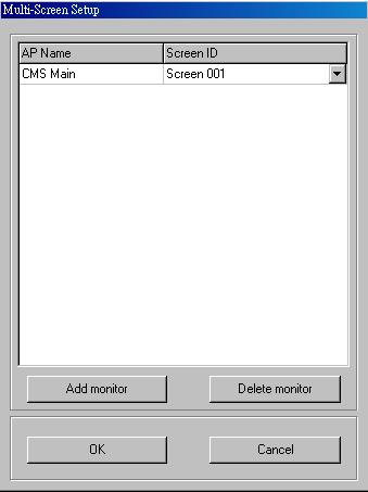 Click Add monitor and it will pop up a dialog box to let you set up the