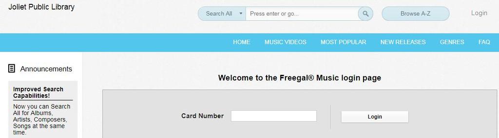 Downloading Music from Freegal to Windows Media Player 1.