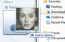 From your Downloads, drag the new song into the Windows