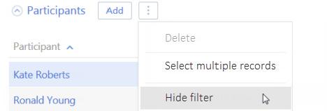 User guide Fig. 33 Adding standard filter conditions for the detail 2. In the appeared fields, specify a filter condition.