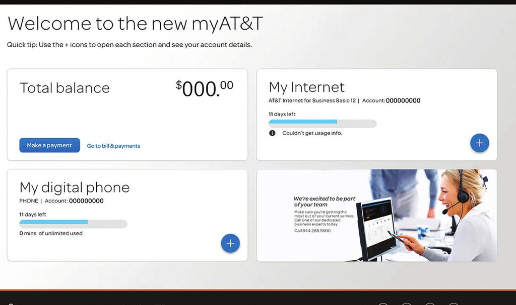 Accessing AT&T Phone for Business (continued) Now that you have successfully logged in you will see the overview