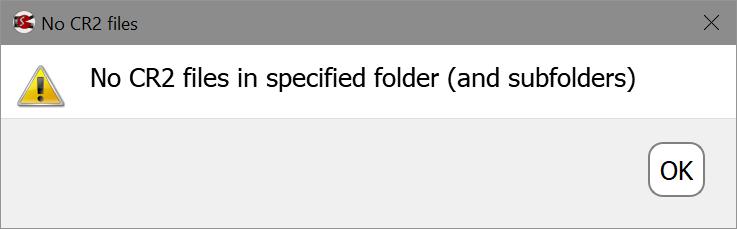 folder (and the destination, if necessary) is selected, press one of the buttons in the lower portion of the main application window: Analyze: to build a list of files for processing and display a
