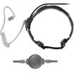 00 HIGH NOISE PRODUCTS SPM-1523 GLADIATOR DUAL ELEMENT HARD COLLAR THROAT MIC KIT w/twist Connect Acoustic Tube Earphone and Round (Hockey Puck) PTT switch.