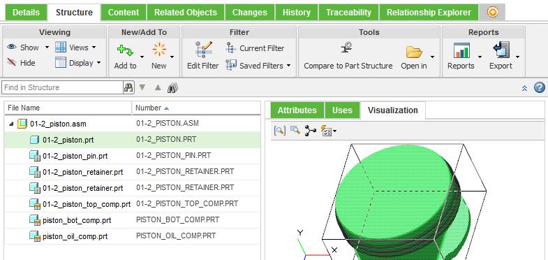 CAD Data Management: Workspaces and Model Structures Select and configure custom table views. Apply workspace actions to single or multiple objects.