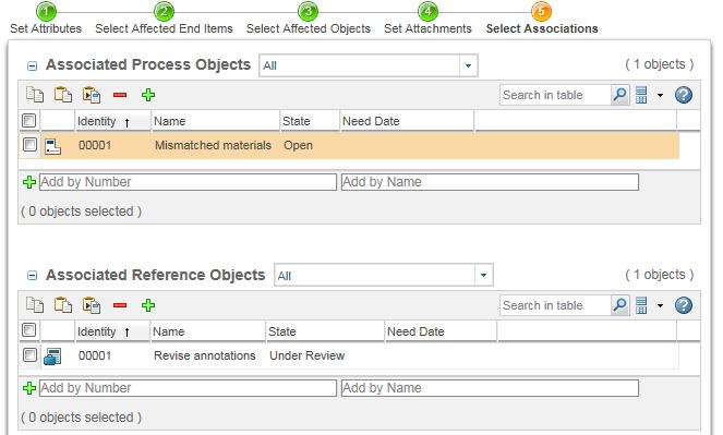 Change Management: Create New Change Request Start a new change request by right-clicking on the affected object and selecting