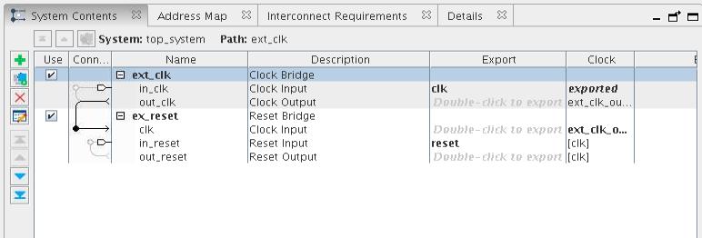 Right-click the name of the reset_in component and click Rename. Type ext_reset. Figure 4.