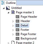 When the template is executed: 1. The page header and footer will be added to each page 2. The Header area will be generated.