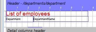 want to have a detail line for each employee, furthermore, you have to make sure the XML Node type is relative since we want to list only the employees of