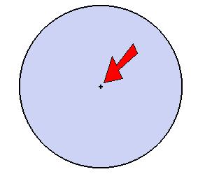 The default number of circle sides is 24, but to more closely approximate a circle, this number should be much higher.
