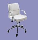 Chair (white vinyl) 24"L 22"D 40"H