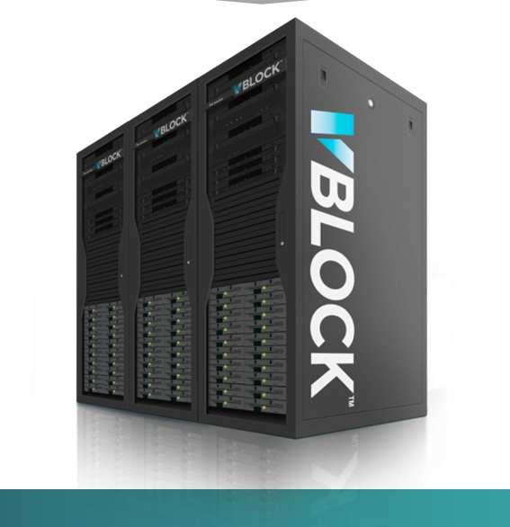 Vblock Systems True Converged Infrastructure S ONE PROUCT Engineered Manufactured Managed Supported Sustained 4X 96% aster time-to-deployment 160 days down to 40 79% less staff effort 5X aster Time
