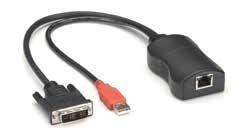 DCX3000 Server Access Module - DVI + USB (DCX3000-DVT) Specifications SPECIFICATIONS FOR DCX3000-DVT FCC Class A, CE, RoHS2 Connectors (1) DVI-D M, (1) USB Type A M, (1) RJ-45 link, NOTE: SAM has 10"