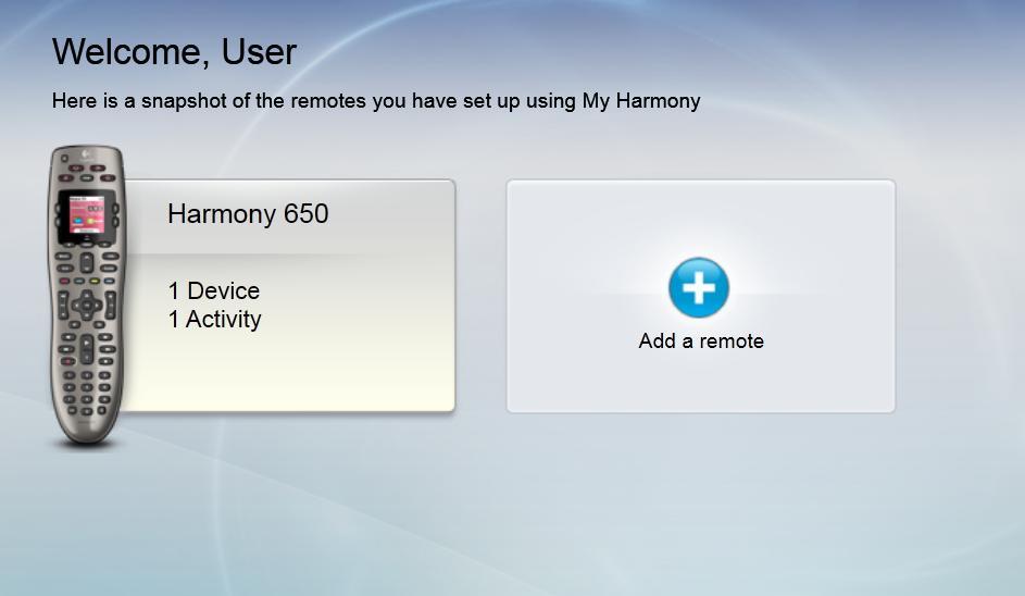 If you already have a MyHarmony account, you can add your Harmony Touch to that account. Enter your account information in the Existing Users Sign In section on the right.