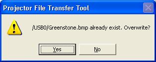 3.6 Transfer file In order to transfer file(s), drag and drop a folder or file onto the projector tree view.