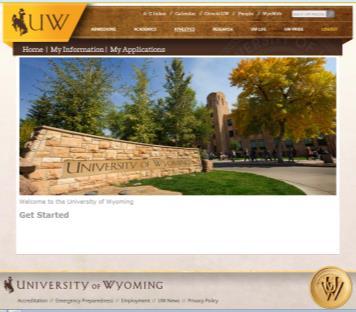 University of Wyoming New First Time Freshman Application We recommend having your high school transcript in hand while filling out the University of Wyoming application as we will ask for specific