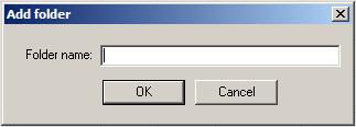A dialog window will open and the name of the new folder can be entered under «Tradable Securities».