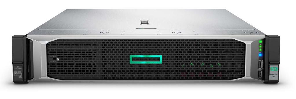 QuickSpecs HPE SimpliVity 380 Gen10 Overview HPE SimpliVity 380 Gen10 HPE SimpliVity 380, now available on HPE ProLiant DL380 Gen10 Servers, is a compact, scalable 2U rack-mounted building block that