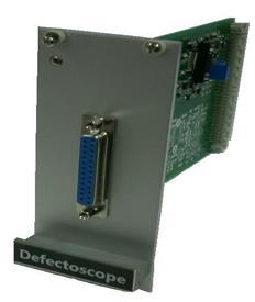 2. Defectoscope electronic module with inductive sensors. The two inductive sensor consists of the primary coil with AC current that generates AC magnetic field.