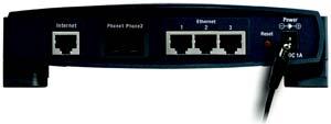 Broadband Router with 2 Phone Ports Connection Instructions 1. Before you begin, make sure that all of your hardware is powered off, including the Router, PCs, switches, and cable or DSL modem. 2. Connect one end of an Ethernet network cable to one of the numbered ports on the back of the Router.