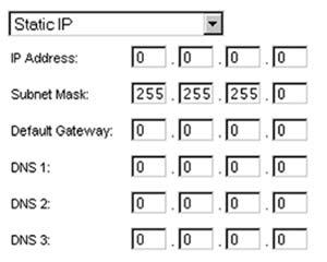 Static IP Broadband Router with 2 Phone Ports If you are required to use a permanent IP address, then select Static IP. IP Address.